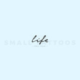 Life Temporary Tattoo (Set of 3)