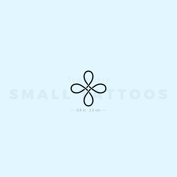 Good Luck Celtic Symbol Temporary Tattoo (Set of 3)