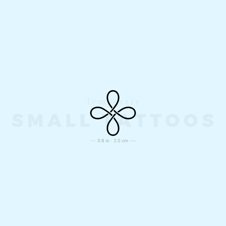 Good Luck Celtic Symbol Temporary Tattoo (Set of 3)