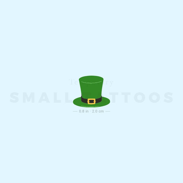 St. Patrick's Day Hat Temporary Tattoo (Set of 3)