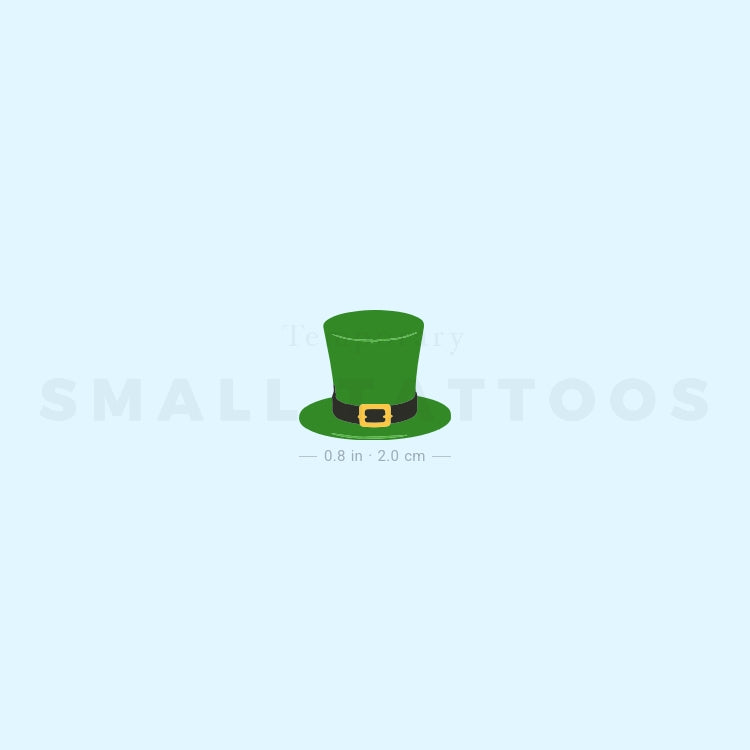 St. Patrick's Day Hat Temporary Tattoo (Set of 3)