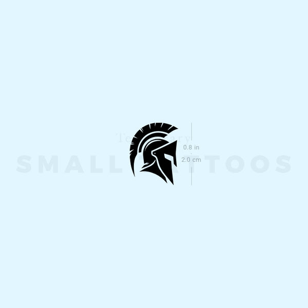 Spartan Helmet Temporary Tattoo (Set of 3)