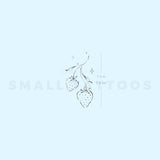 Strawberry Couple By Stefano Mazza Temporary Tattoo (Set of 3)