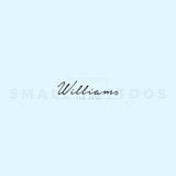 Williams Temporary Tattoo (Set of 3)