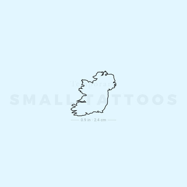 Map Of Ireland Temporary Tattoo (Set of 3)