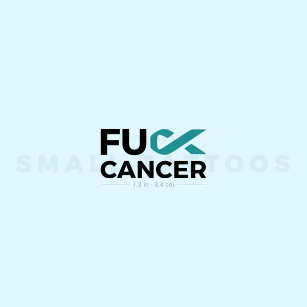 Fuck Ovarian Cancer Temporary Tattoo (Set of 3)