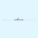 Adore Temporary Tattoo (Set of 3)