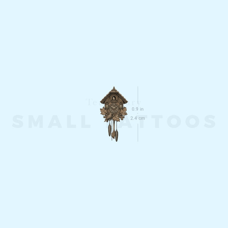 Cuckoo Clock Temporary Tattoo (Set of 3)