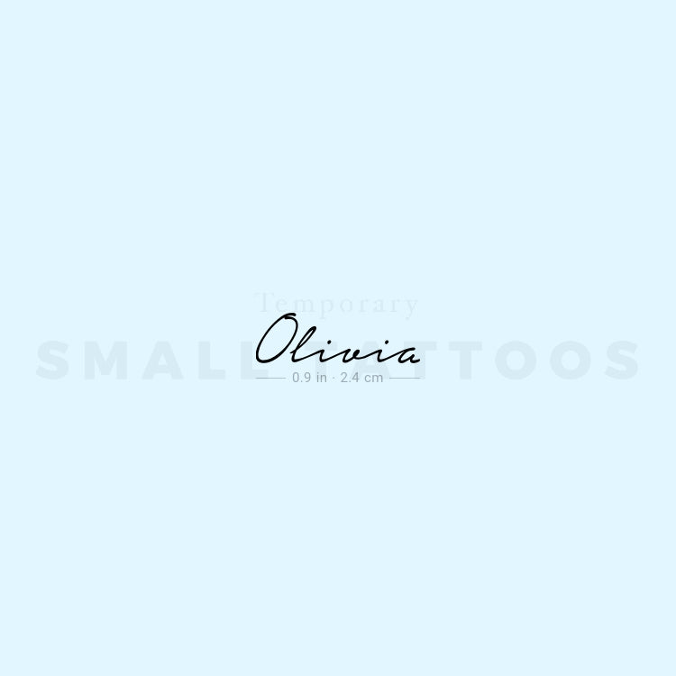Small Olivia Temporary Tattoo (Set of 3)