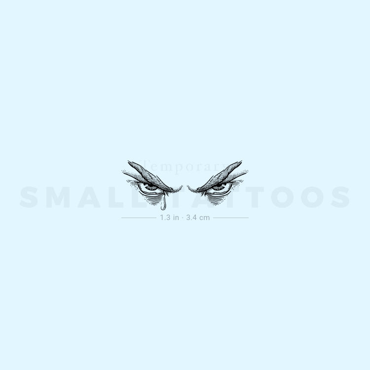 The Fallen Angel's Gaze Temporary Tattoo (Set of 3)