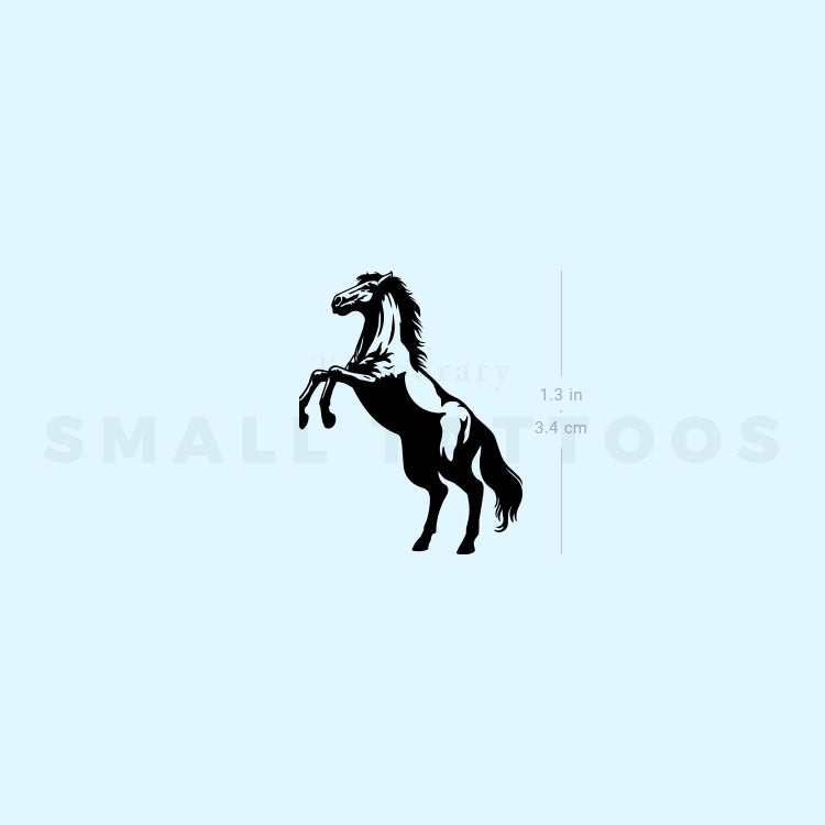 Standing Horse Temporary Tattoo (Set of 3)