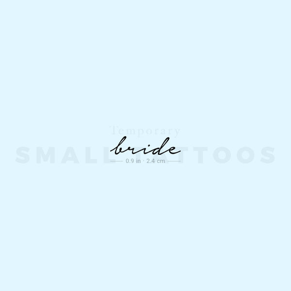 Bride Temporary Tattoo (Set of 3)