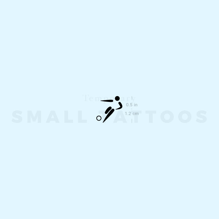 Football Symbol Temporary Tattoo (Set of 3)