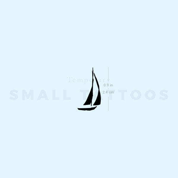 Sailboat Temporary Tattoo (Set of 3)