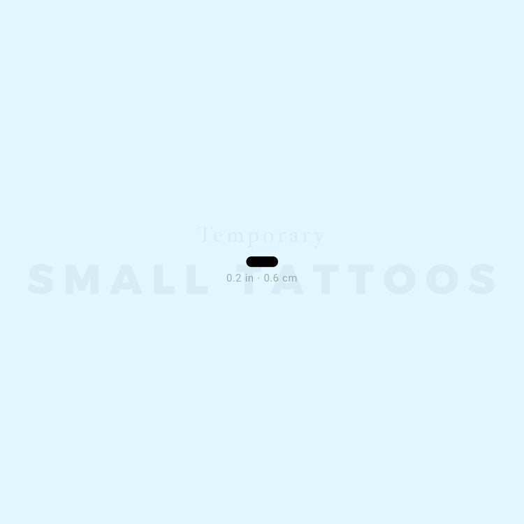 Morse Code T Temporary Tattoo (Set of 3)