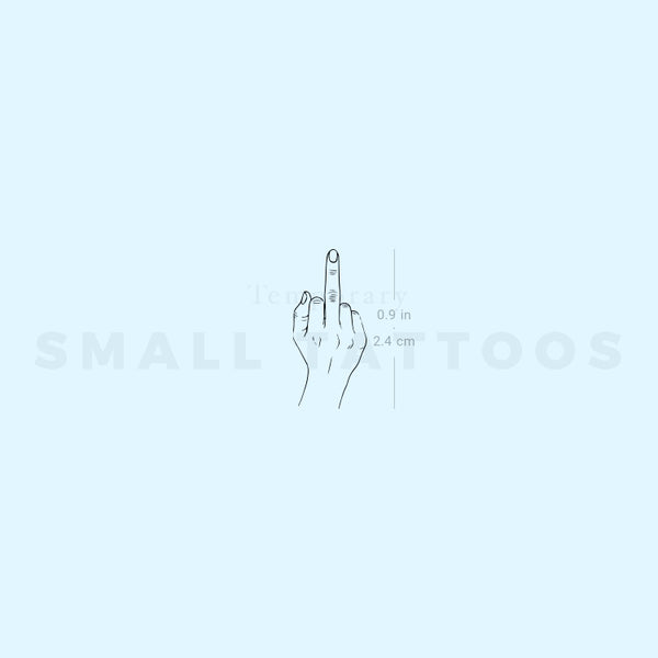 The Finger Temporary Tattoo (Set of 3)