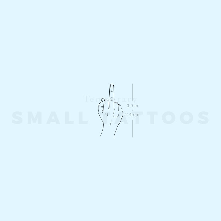 The Finger Temporary Tattoo (Set of 3)