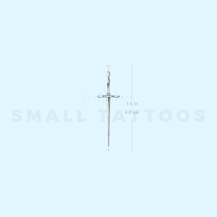 Dagger By Stefano Mazza Temporary Tattoo (Set of 3)