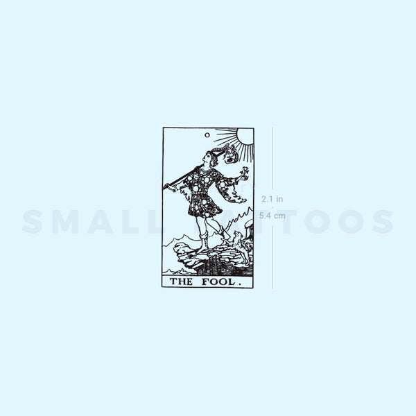 The Fool Tarot Card Temporary Tattoo (Set of 3)