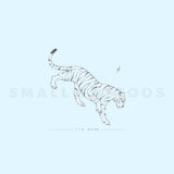 Tiger By Stefano Mazza Temporary Tattoo (Set of 3)