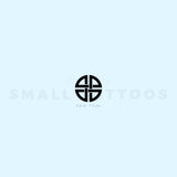 Small Celtic Shield Knot Temporary Tattoo (Set of 3)