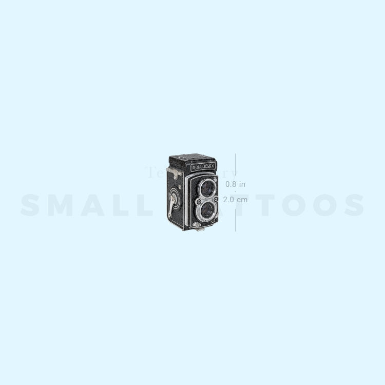 Rolleiflex Camera Temporary Tattoo (Set of 3)