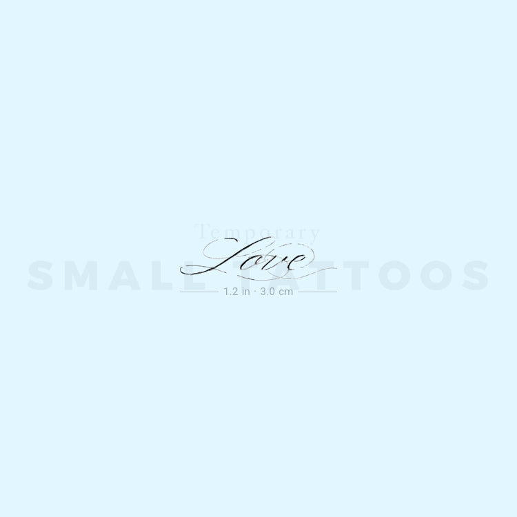 Love By Stefano Mazza Temporary Tattoo (Set of 3)