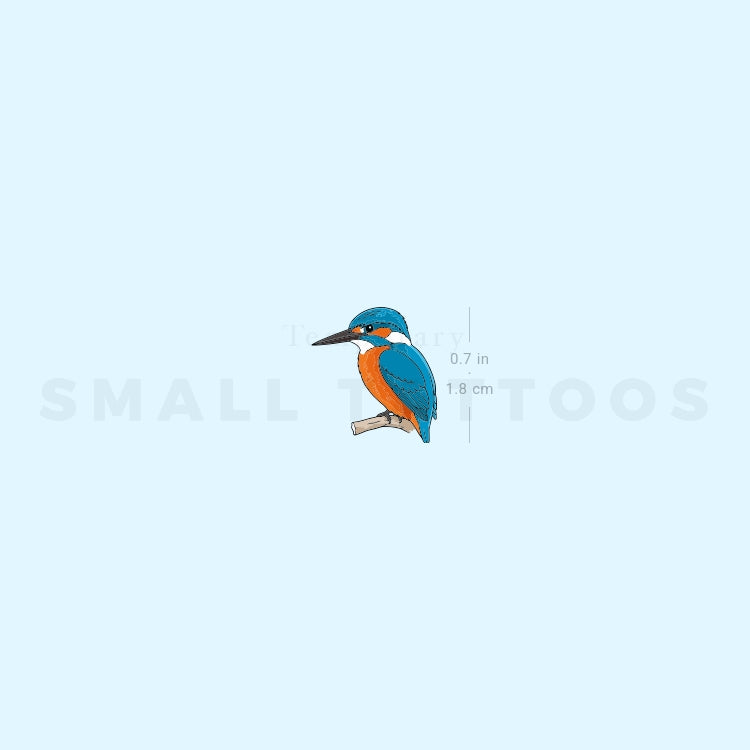 Little Kingfisher Temporary Tattoo (Set of 3)