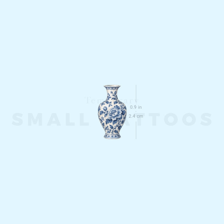 Chinese Porcelain Vase Temporary Tattoo (Set of 3)