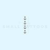 Four Anchors Temporary Tattoo (Set of 3)