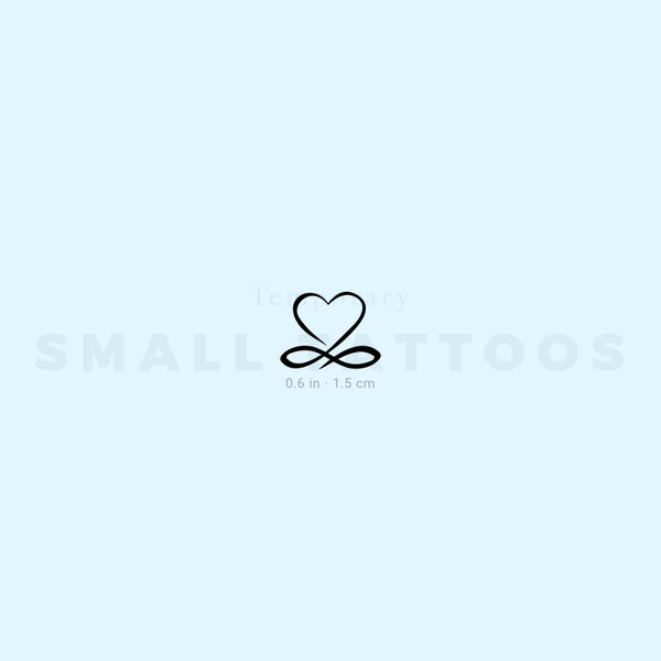 Infinity Heart Temporary Tattoo (Set of 3)