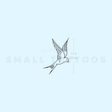 Swallow Temporary Tattoo By M3.Ink (Set of 3)