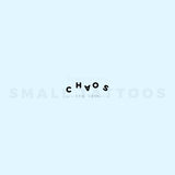 Chaotic CHAOS Temporary Tattoo (Set of 3)