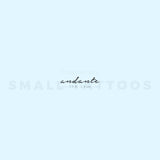 Andante Temporary Tattoo (Set of 3)