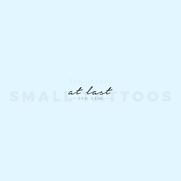 At Last Temporary Tattoo (Set of 3)