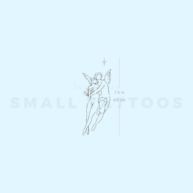 The Abduction Of Psyche By Stefano Mazza Temporary Tattoo (Set of 3)