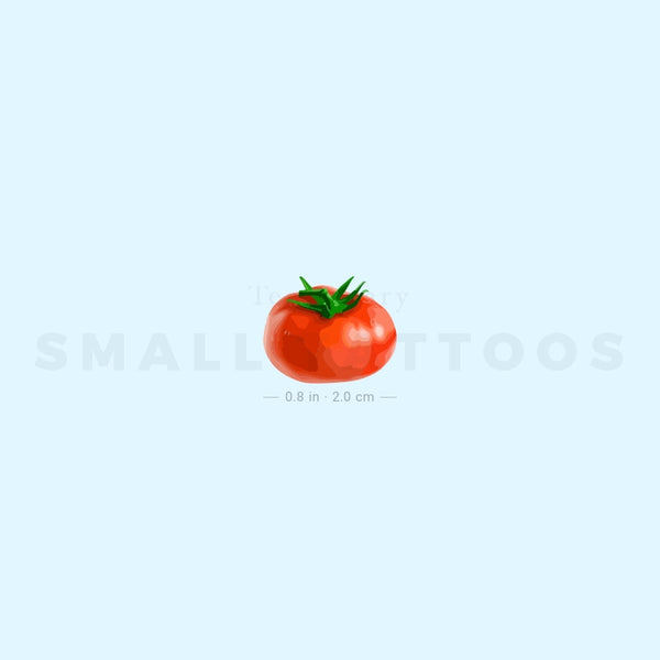 Red Tomato Temporary Tattoo (Set of 3)