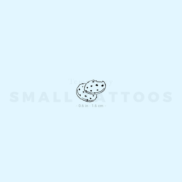 Chocolate Chip Cookies Temporary Tattoo (Set of 3)