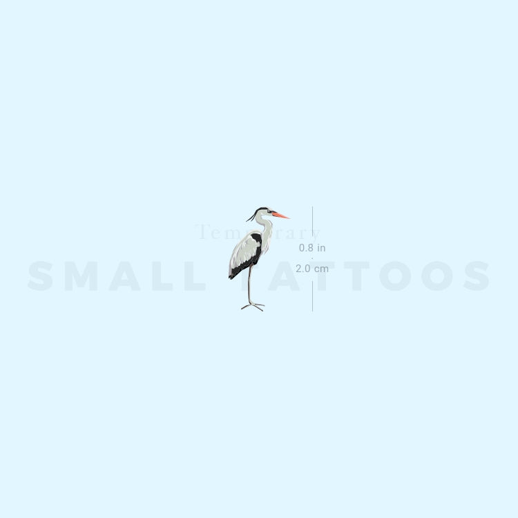 Heron Temporary Tattoo (Set of 3)