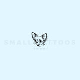 Chihuahua Portrait Temporary Tattoo (Set of 3)