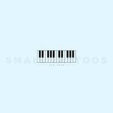 Piano Keys Temporary Tattoo (Set of 3)