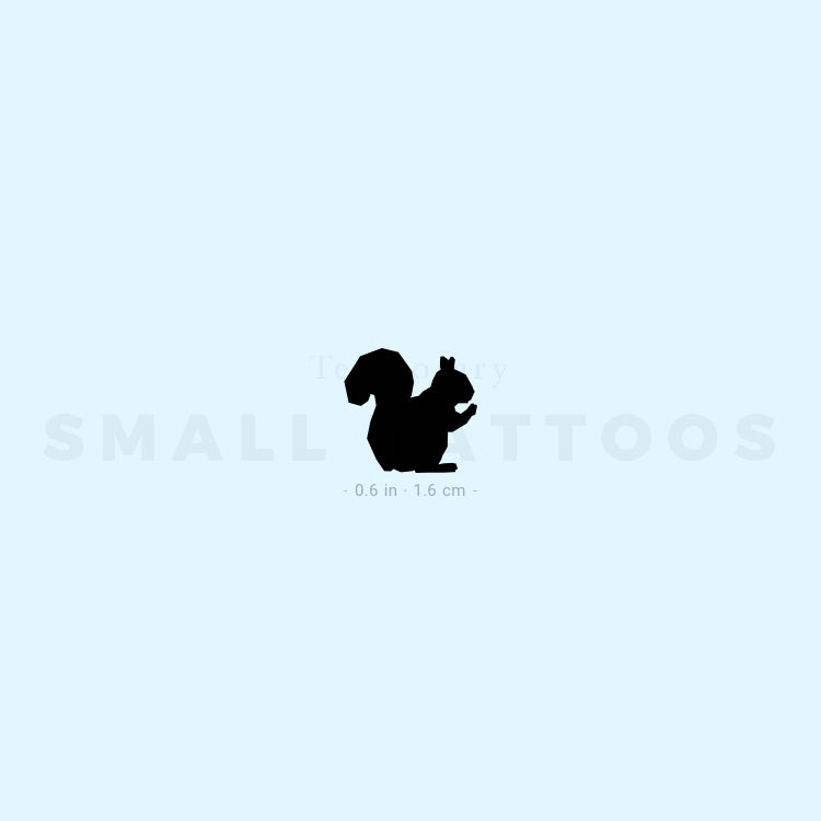 Little Squirrel Temporary Tattoo (Set of 3)