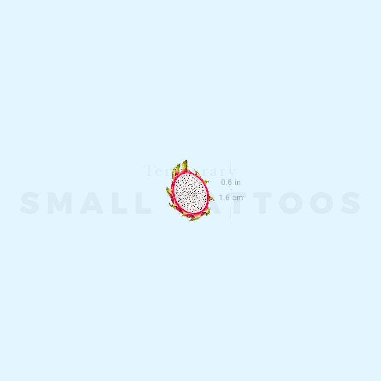 Dragon Fruit Slice Temporary Tattoo (Set of 3)