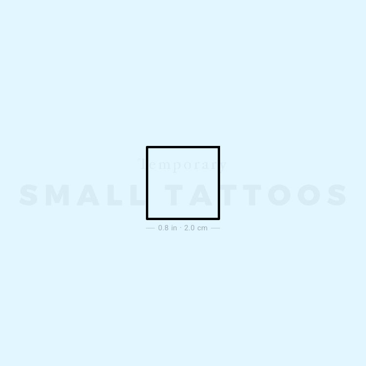 Square Temporary Tattoo (Set of 3)
