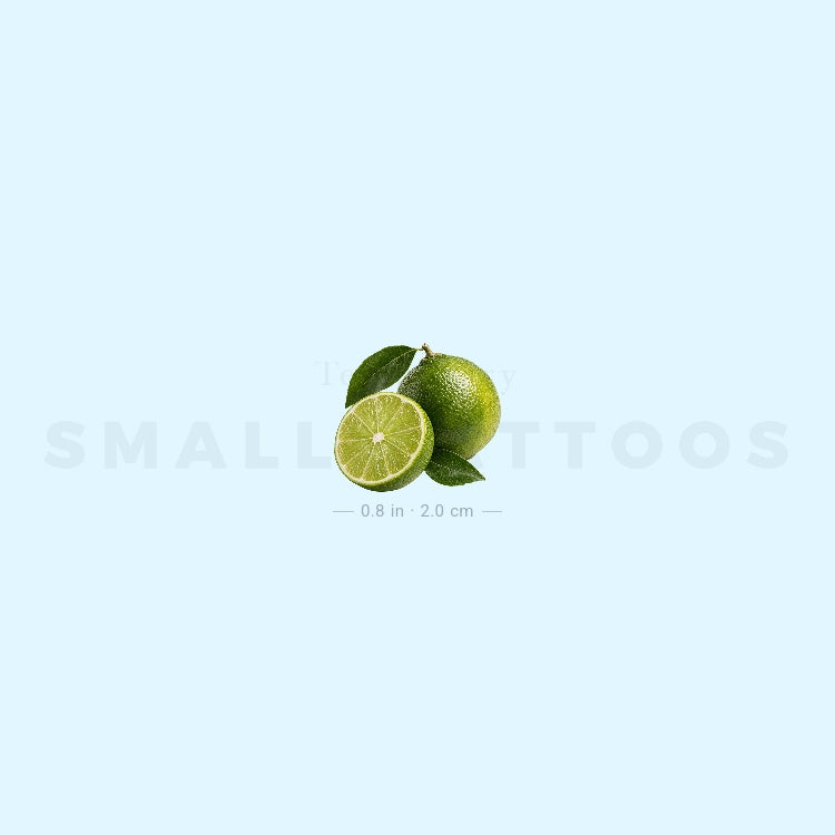 Lime Temporary Tattoo (Set of 3)