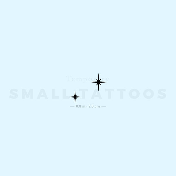 Small The Second Star To The Right Temporary Tattoo (Set of 3)