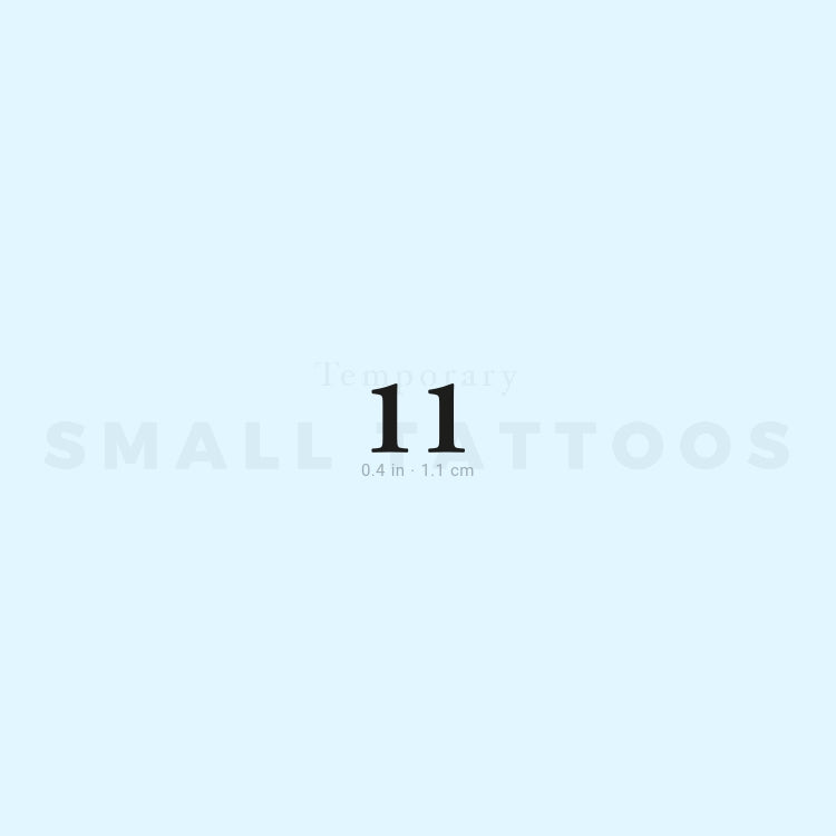 11 Temporary Tattoo (Set of 3)