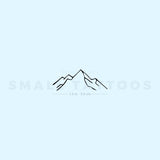 Mountain Peak Temporary Tattoo (Set of 3)