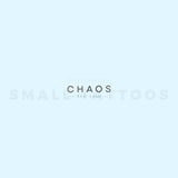 Chaos By Stefano Mazza Temporary Tattoo (Set of 3)