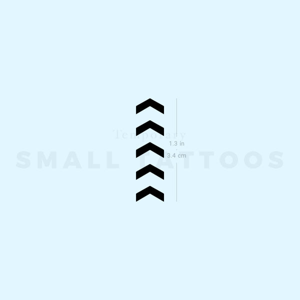 One Direction Five Arrows Tribute Temporary Tattoo (Set of 3)